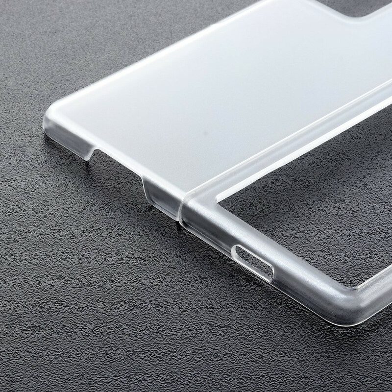 Hoesje voor Samsung Galaxy Z Fold 2 Mat Doorzichtig Plastic