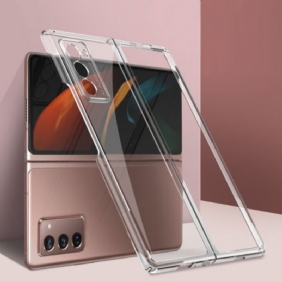 Hoesje voor Samsung Galaxy Z Fold 2 Transparante Metalen Randen Gkk