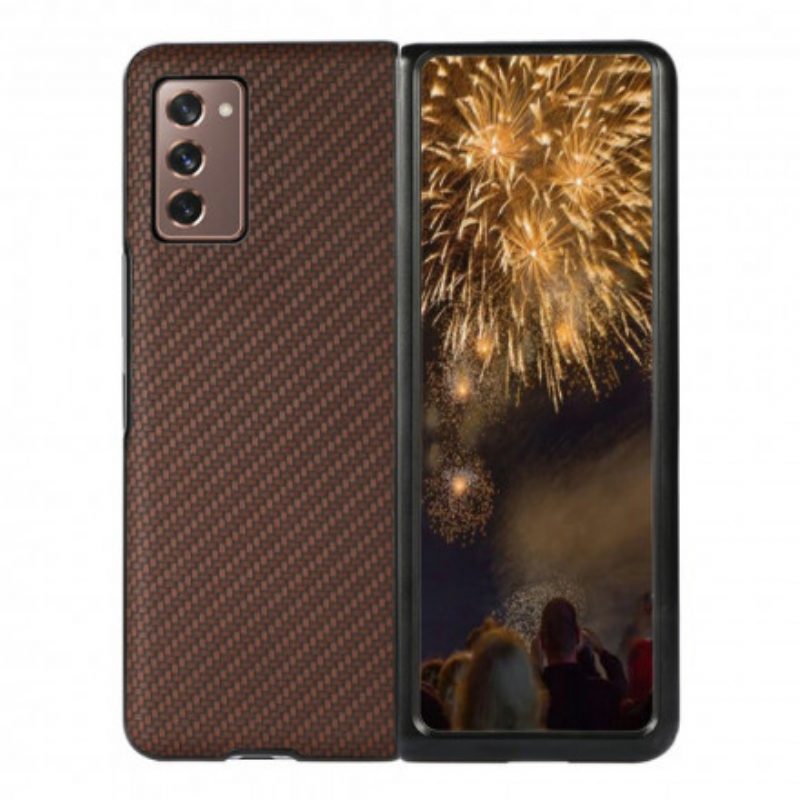 Telefoonhoesje voor Samsung Galaxy Z Fold 2 Koolstofvezel Kleur