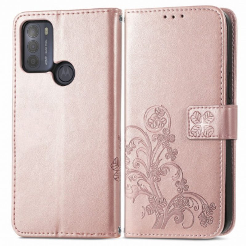 Flip Case voor Moto G50 Aziatische Bloemen