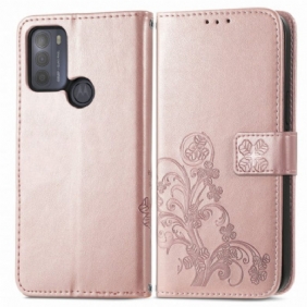 Flip Case voor Moto G50 Aziatische Bloemen