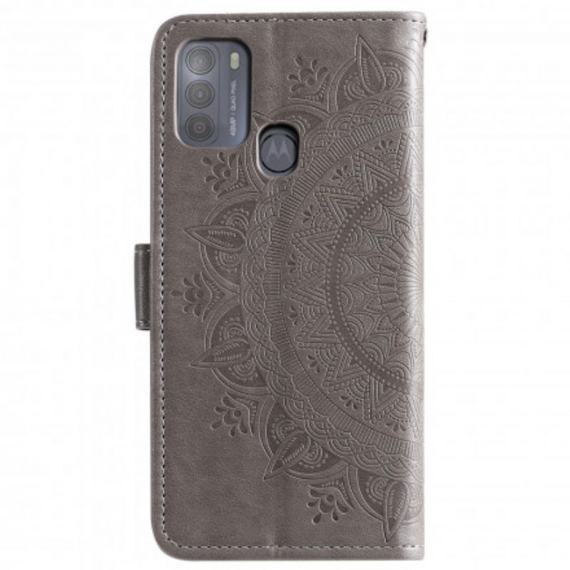 Folio-hoesje voor Moto G50 Zon Mandala