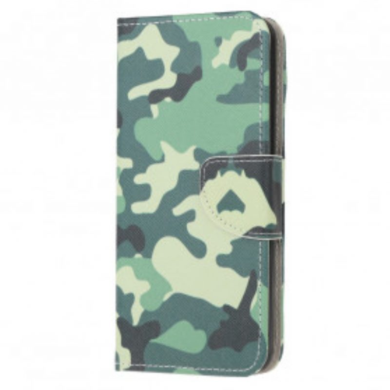 Leren Hoesje voor Moto G50 Militaire Camouflage