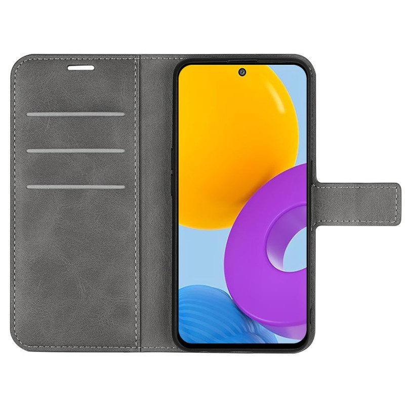 Bescherming Hoesje voor Samsung Galaxy M52 5G Folio-hoesje Elegant Leer