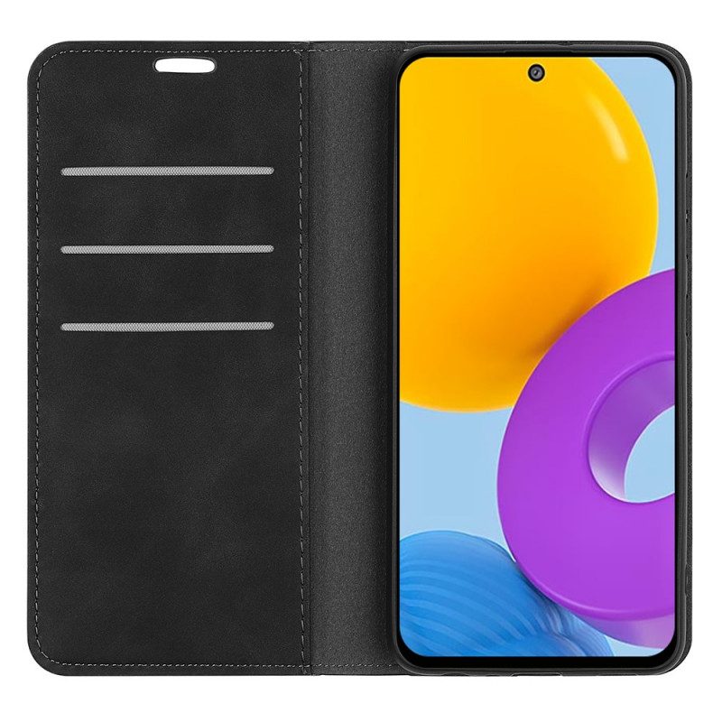 Bescherming Hoesje voor Samsung Galaxy M52 5G Folio-hoesje Gebisceerd Leer