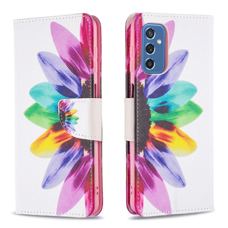 Folio-hoesje voor Samsung Galaxy M52 5G Bloem