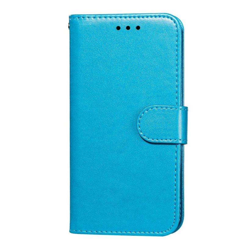 Folio-hoesje voor Samsung Galaxy M52 5G Dik Leer