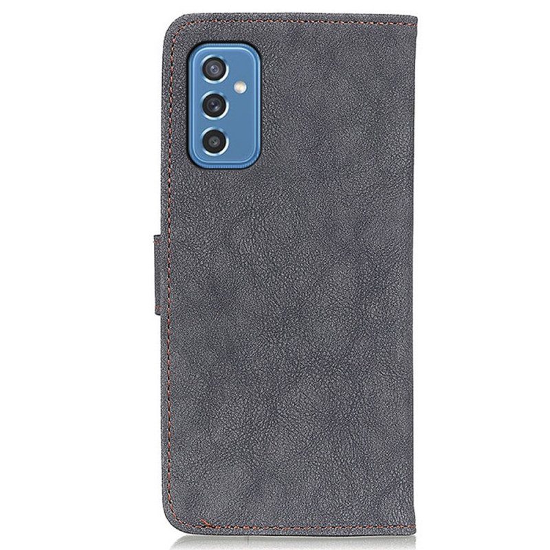 Folio-hoesje voor Samsung Galaxy M52 5G Khazneh Retro Splitleer