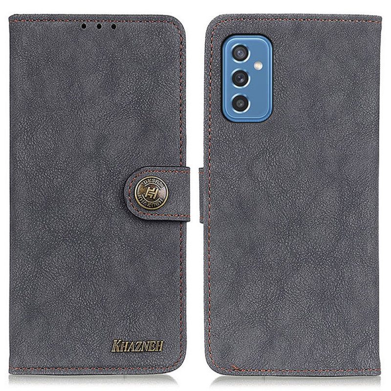 Folio-hoesje voor Samsung Galaxy M52 5G Khazneh Retro Splitleer