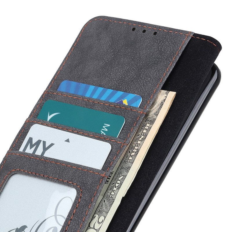 Folio-hoesje voor Samsung Galaxy M52 5G Khazneh Retro Splitleer