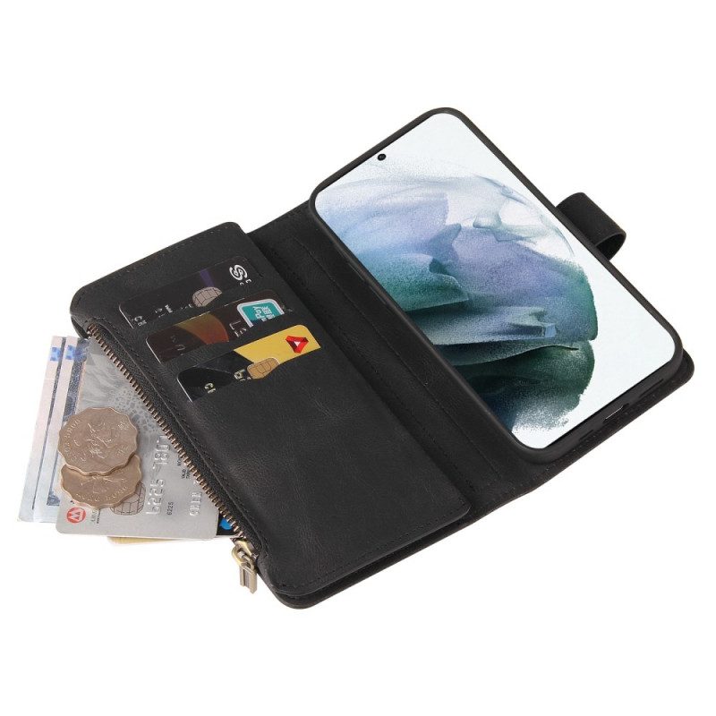 Folio-hoesje voor Samsung Galaxy M52 5G Met Ketting Lanyard Portemonnee