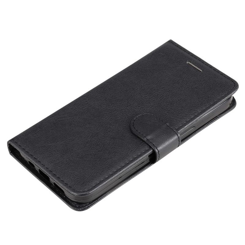 Folio-hoesje voor Samsung Galaxy M52 5G Met Ketting Strappy Mat Leer