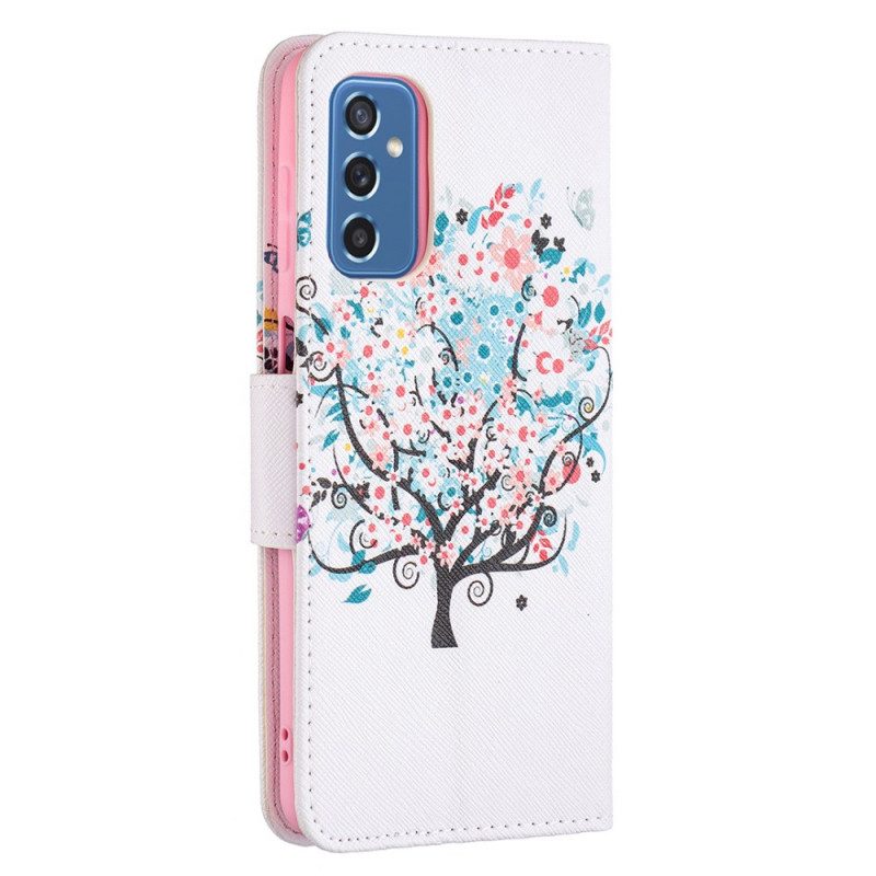 Folio-hoesje voor Samsung Galaxy M52 5G Regenboog Struik