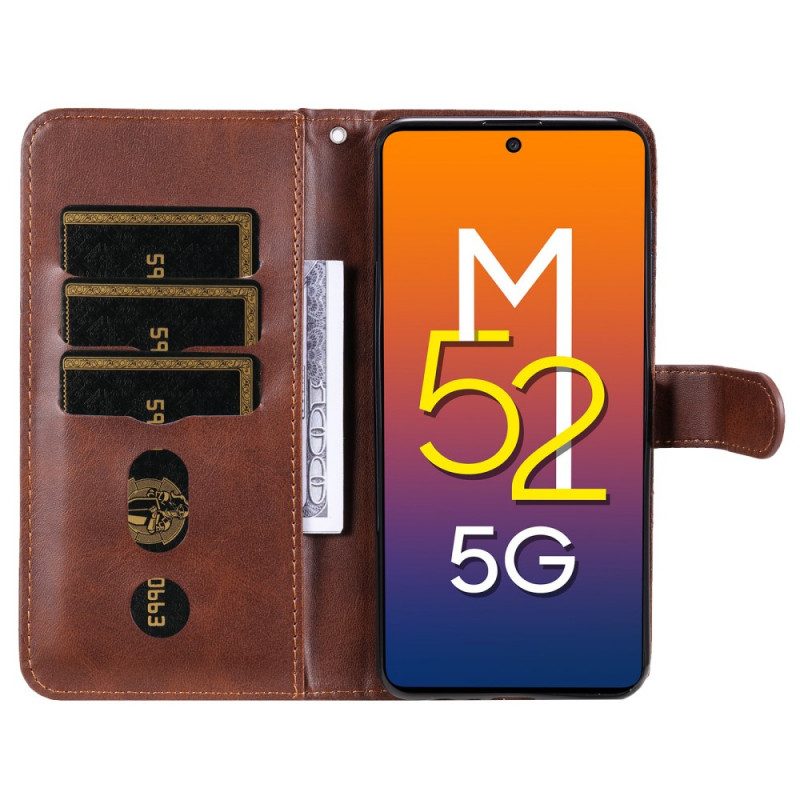 Folio-hoesje voor Samsung Galaxy M52 5G Rits