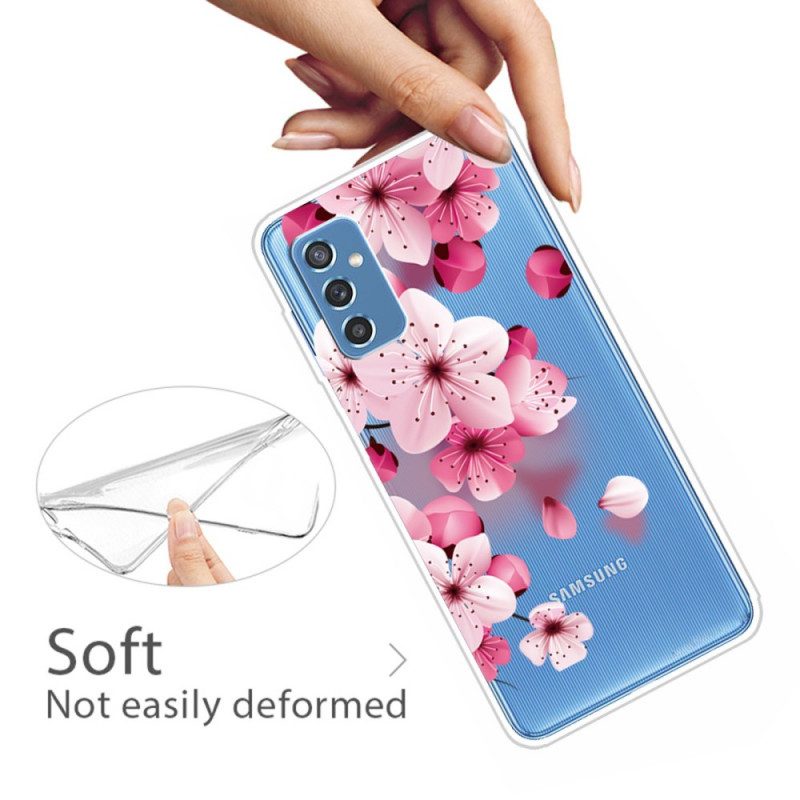 Hoesje voor Samsung Galaxy M52 5G Bloem Regen