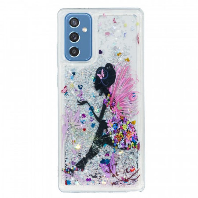 Hoesje voor Samsung Galaxy M52 5G Prinses Pailletten