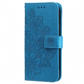 Leren Hoesje voor Samsung Galaxy M52 5G Mandala-bloemen