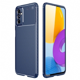 Telefoonhoesje voor Samsung Galaxy M52 5G Flexibele Koolstofvezeltextuur