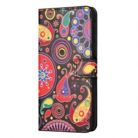 Folio-hoesje voor iPhone 14 Galaxy Patroon