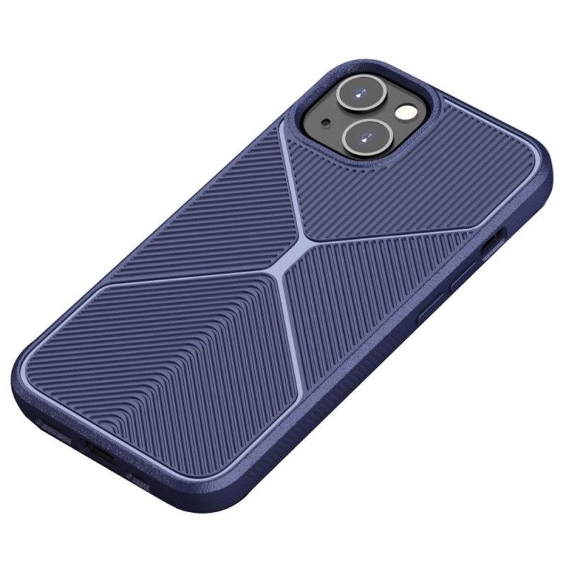 Hoesje voor iPhone 14 Antislip X-ontwerp