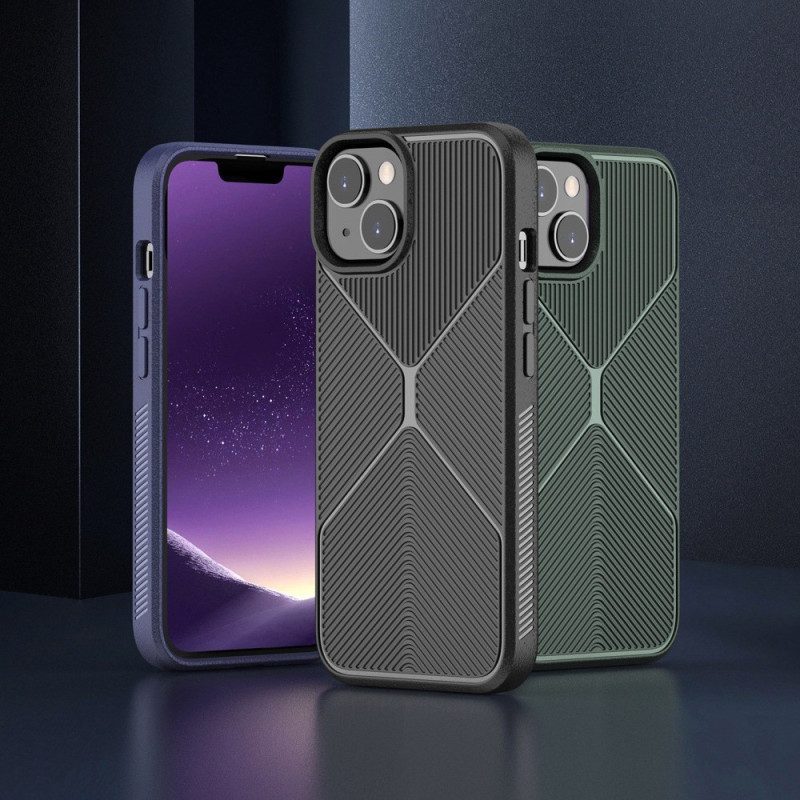 Hoesje voor iPhone 14 Antislip X-ontwerp