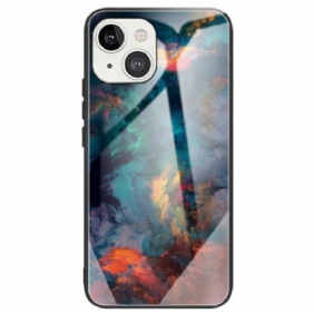 Hoesje voor iPhone 14 Aquarel Patroon Gehard Glas