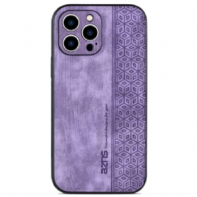 Hoesje voor iPhone 14 Azns Ledereffect