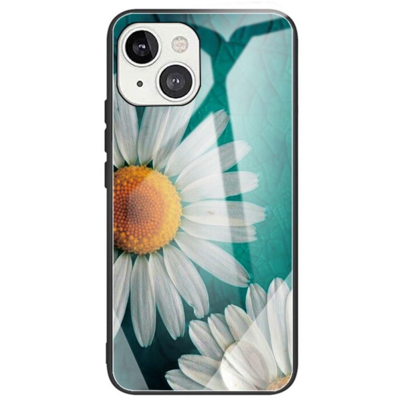 Hoesje voor iPhone 14 Bloemen Van Gehard Glas