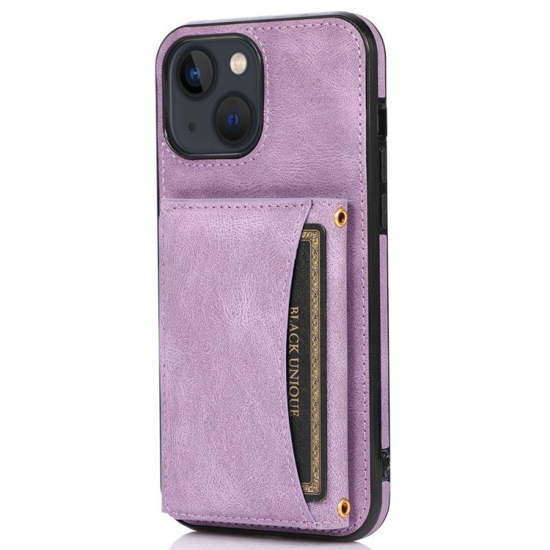 Hoesje voor iPhone 14 Portemonnee Leren Wallet-ondersteuning