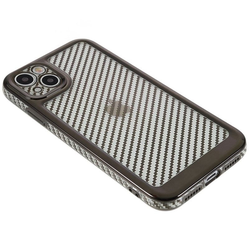 Hoesje voor iPhone 14 Stijlvolle Koolstofvezel