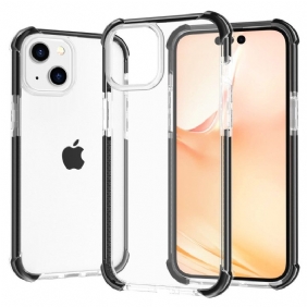 Hoesje voor iPhone 14 Transparant Gekleurde Randen