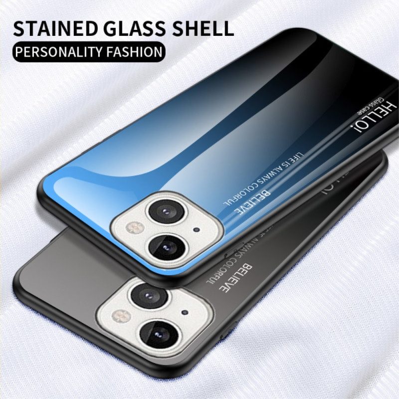 Telefoonhoesje voor iPhone 14 Gehard Glas Hallo