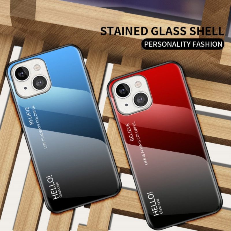 Telefoonhoesje voor iPhone 14 Gehard Glas Hallo