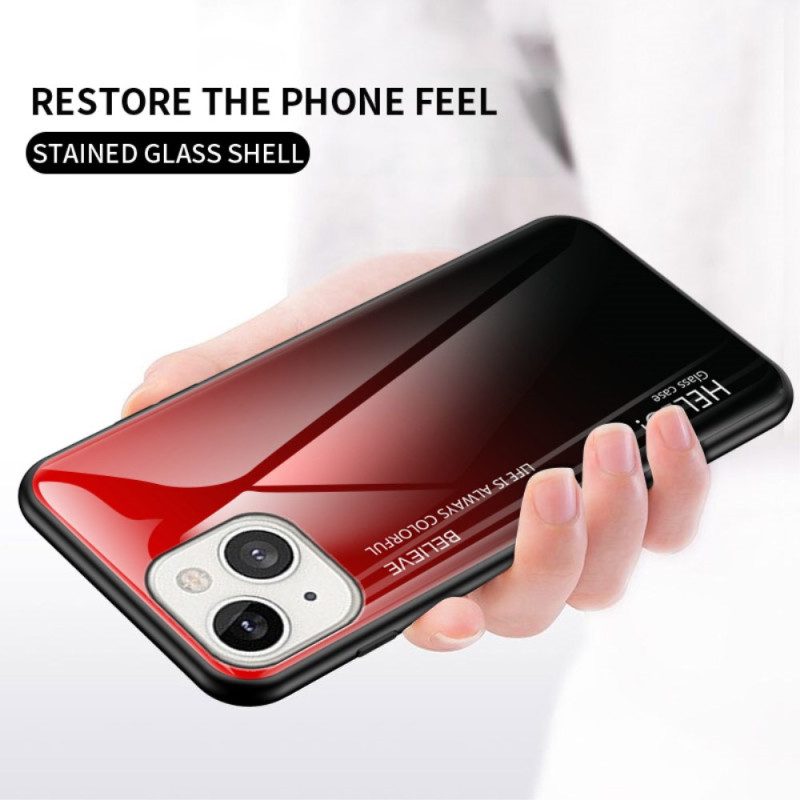 Telefoonhoesje voor iPhone 14 Gehard Glas Hallo