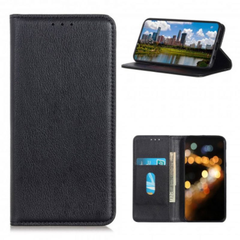 Bescherming Hoesje voor Samsung Galaxy A32 5G Folio-hoesje Elegantie Split Litchi Leer