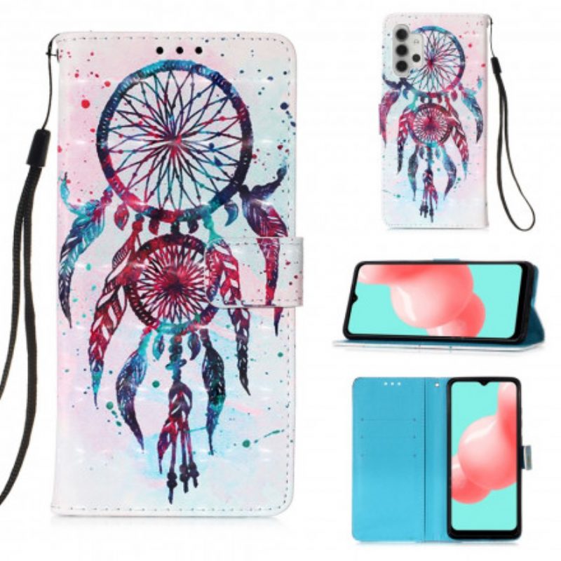 Folio-hoesje voor Samsung Galaxy A32 5G Aquarel Dromenvanger