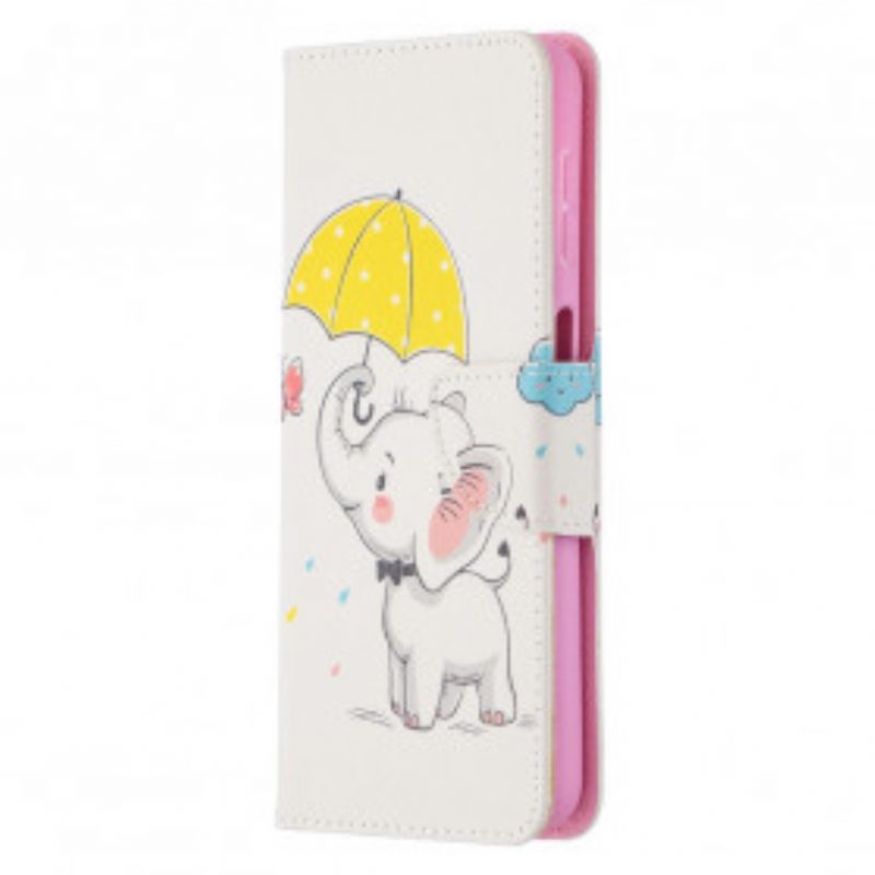 Folio-hoesje voor Samsung Galaxy A32 5G Baby Olifant