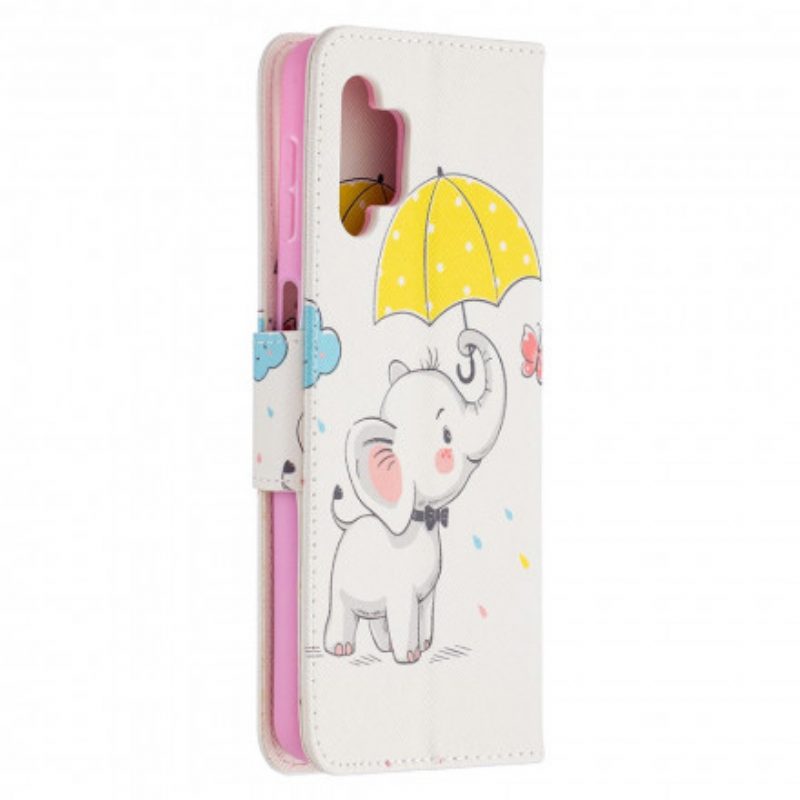 Folio-hoesje voor Samsung Galaxy A32 5G Baby Olifant