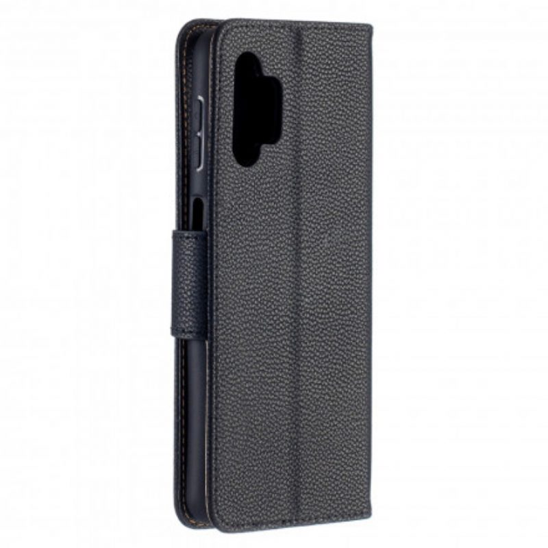 Folio-hoesje voor Samsung Galaxy A32 5G Flip Case Lychee Rabat Schuin