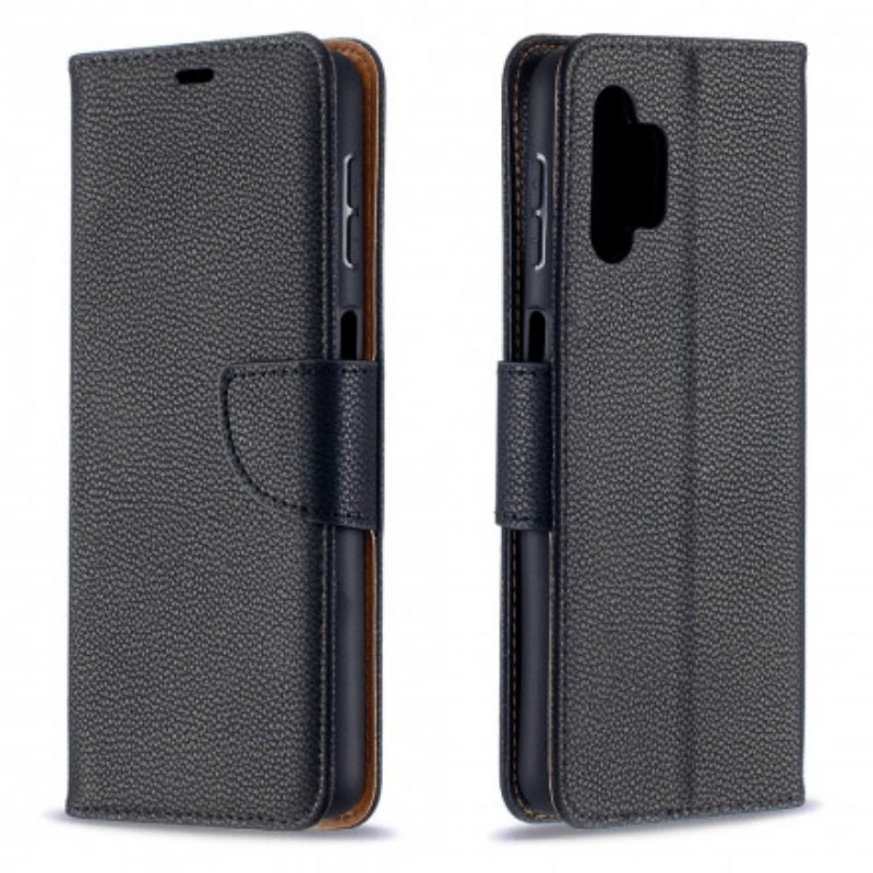 Folio-hoesje voor Samsung Galaxy A32 5G Flip Case Lychee Rabat Schuin