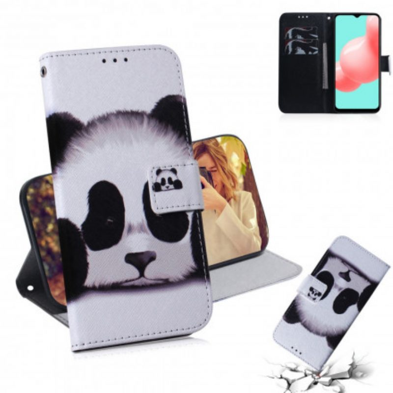 Folio-hoesje voor Samsung Galaxy A32 5G Panda Gezicht