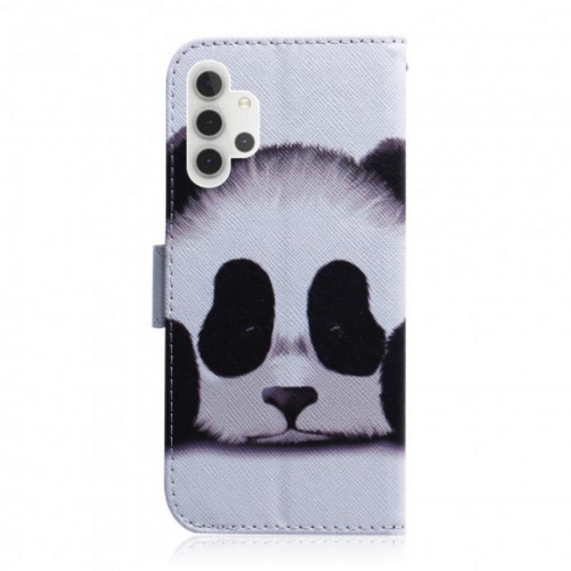 Folio-hoesje voor Samsung Galaxy A32 5G Panda Gezicht