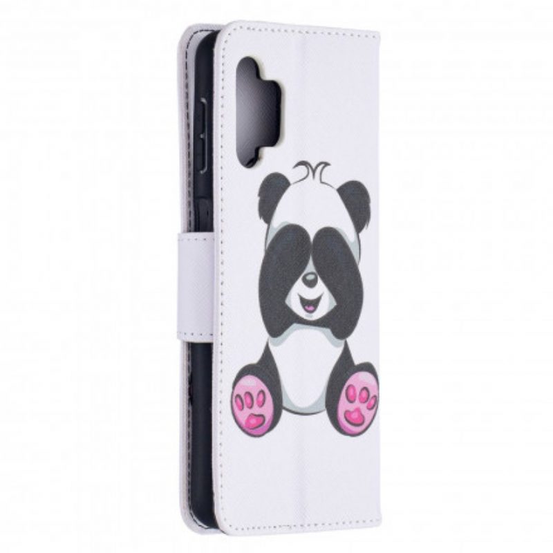 Folio-hoesje voor Samsung Galaxy A32 5G Panda-plezier