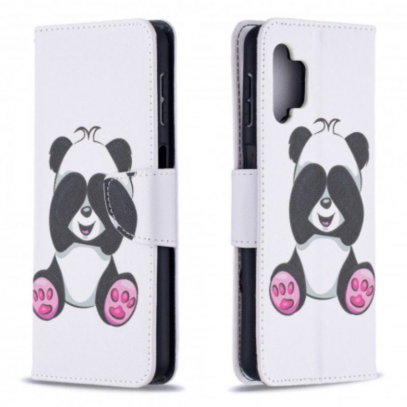 Folio-hoesje voor Samsung Galaxy A32 5G Panda-plezier