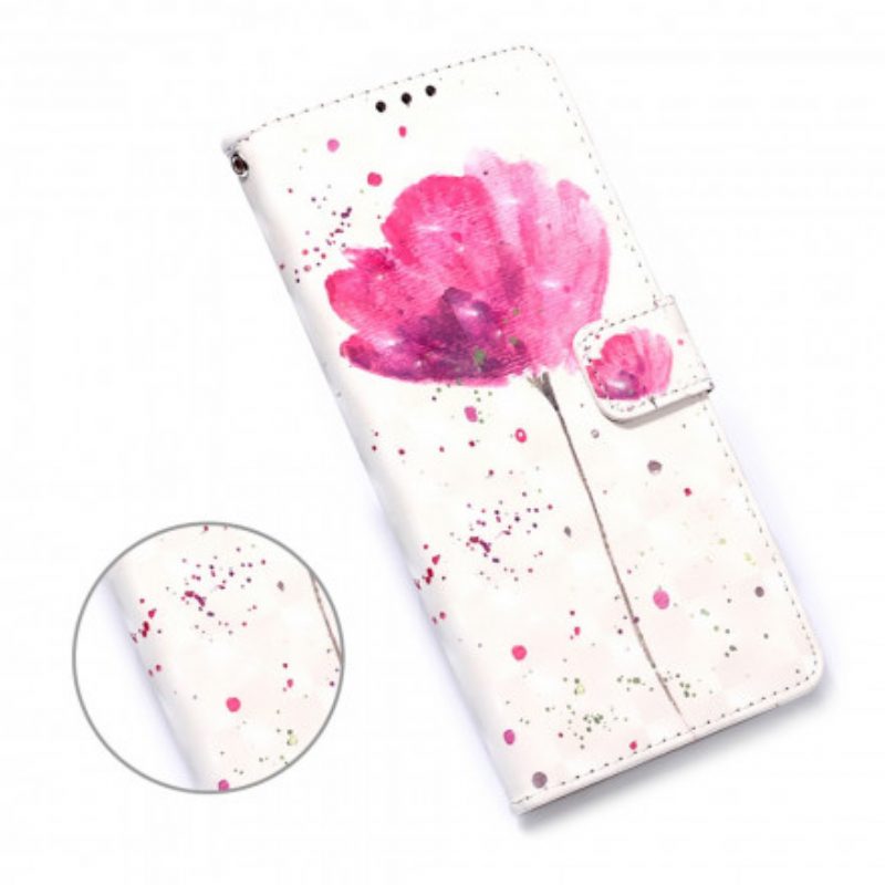 Hoesje Folio-hoesje voor Samsung Galaxy A32 5G Aquarel Papaver