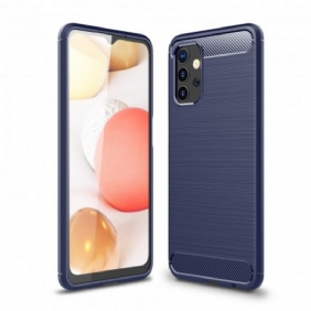 Hoesje voor Samsung Galaxy A32 5G Geborstelde Koolstofvezel