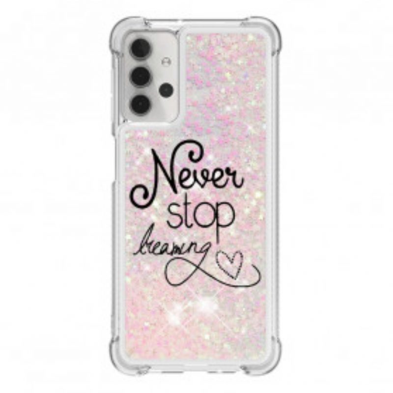 Hoesje voor Samsung Galaxy A32 5G Glitter Boom