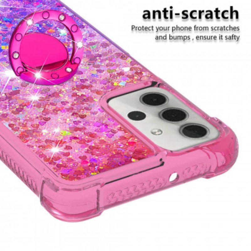 Hoesje voor Samsung Galaxy A32 5G Glitter Ringbeugel