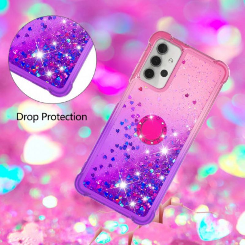 Hoesje voor Samsung Galaxy A32 5G Glitter Ringbeugel