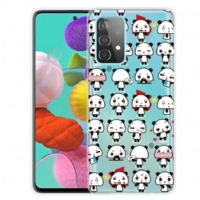 Hoesje voor Samsung Galaxy A32 5G Naadloze Grappige Panda's